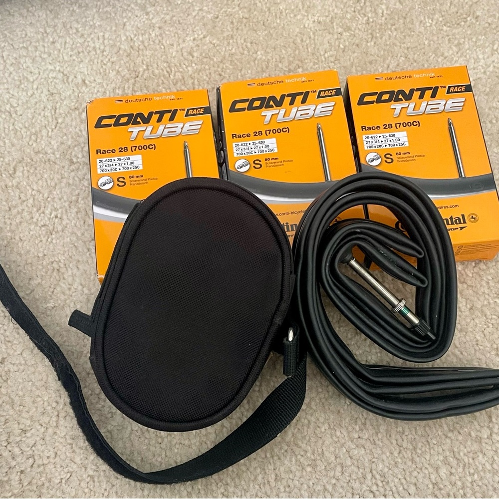 ContiTube Race 28 (700C) Bicycle Inner Tube - Orange - Picture 2 of 4